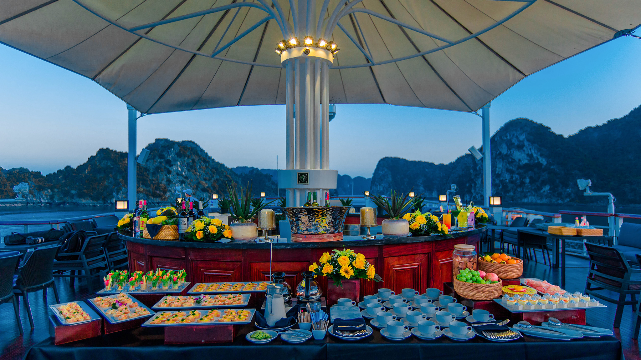 Visit Celio Sky Bar around sunset hour time for tasty food & beverages