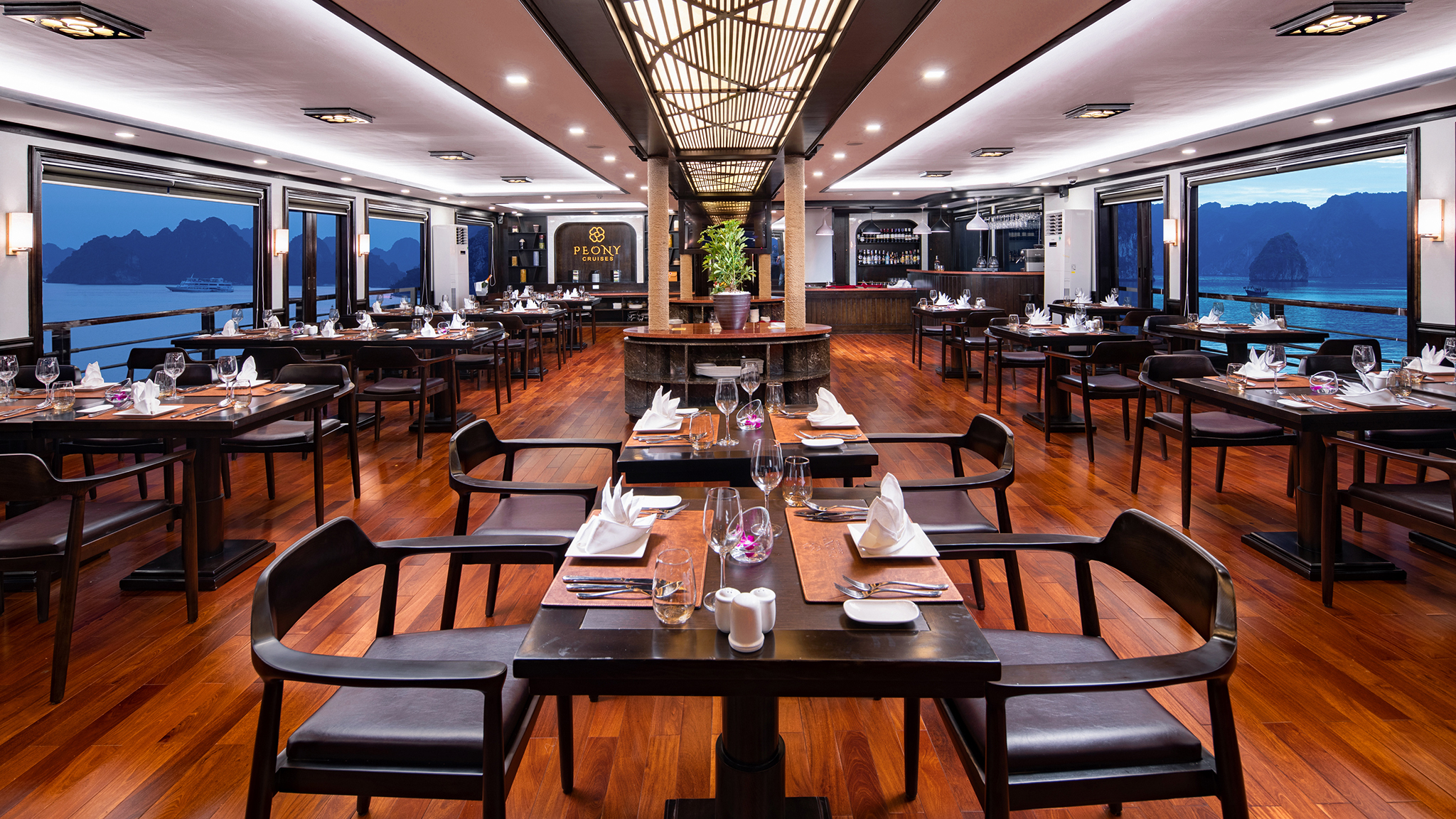 Elegant neo-classic design for a deluxe dining experience on Peony