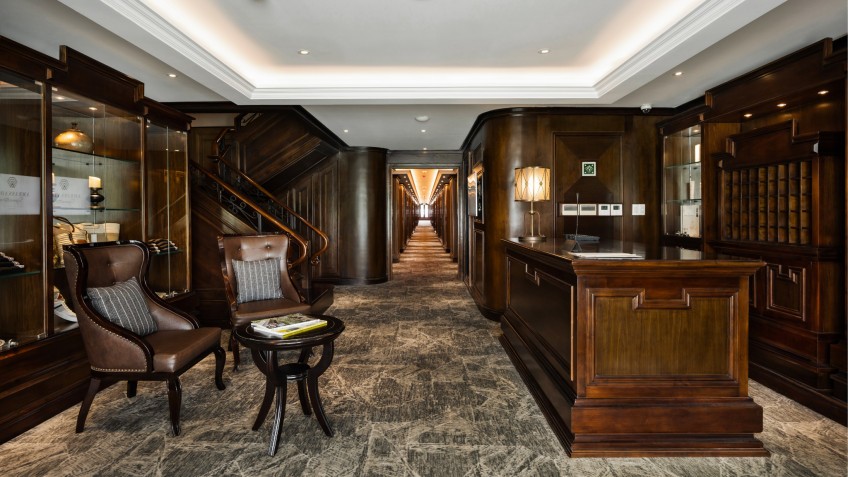 Complete the check-in process in Lobby