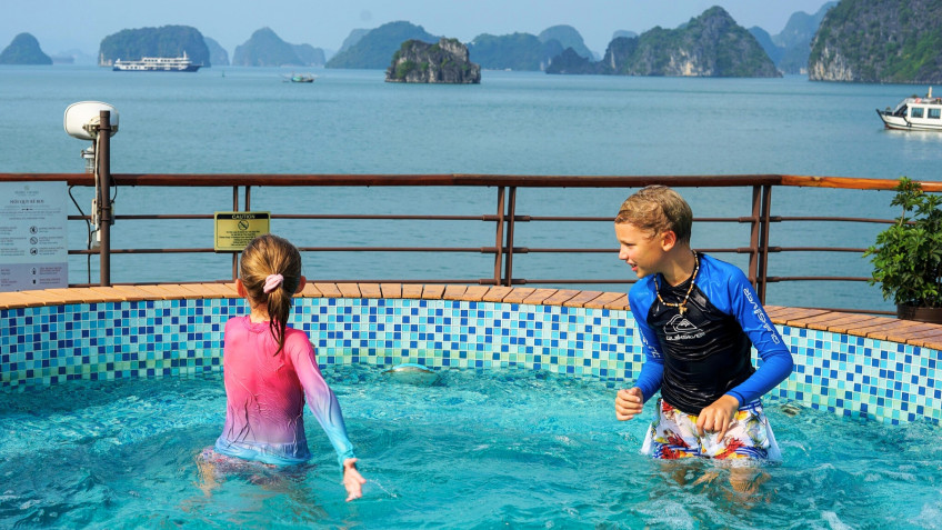 Kid Friendly Mini Pool On Peony