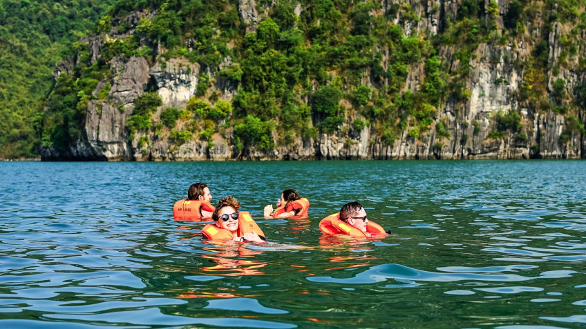 Swimming In A Secluded Part
