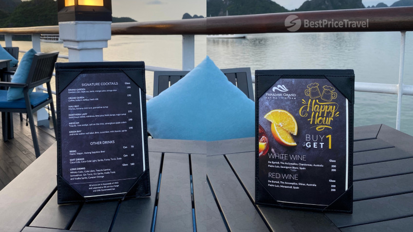 Happy Hour Menu On Paradise Grand