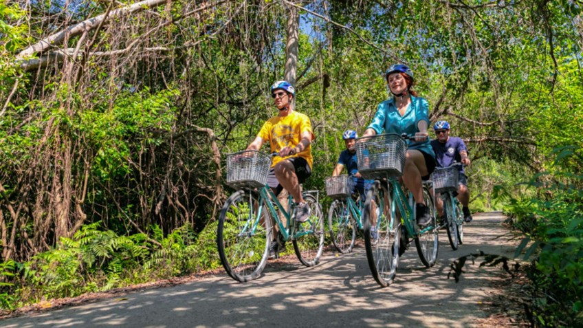 Visit the village by bike